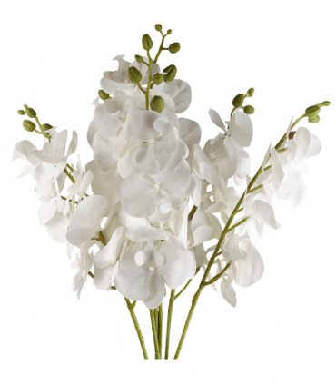 100cm Artificial Phalaenopsis Orchid White Stem