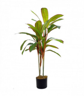 Artificial Plant Dracaena 100cm Green Plastic Leaf Design Tropical Home Decor