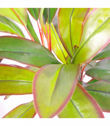 100cm Artificial Potted Dracaena Tropical Plant with Gold Metal Planter