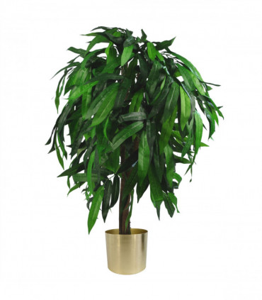 100cm Large Artificial Mango Tree Plant with Metal Planter