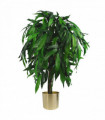 100cm Large Artificial Mango Tree Plant with Metal Planter