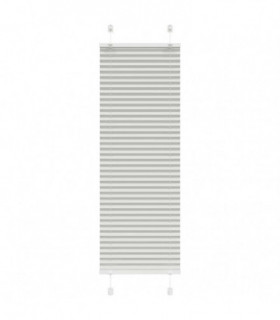 vidaXL Pleated Blind Light Grey 50x150 cm Fabric Width 49.4 cm Polyester