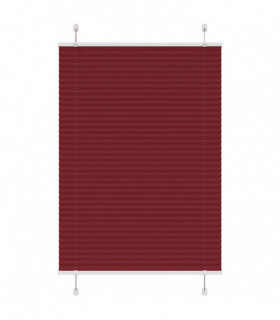 vidaXL Pleated Blind Bordeaux Red 90x100 cm Fabric Width 89.4 cm Polyester