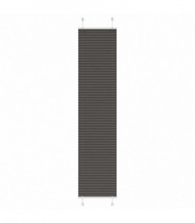 vidaXL Pleated Blind Black 45x200 cm Fabric Width 44.4 cm Polyester