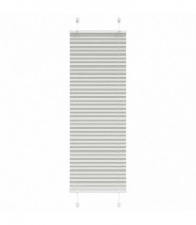 vidaXL Pleated Blind Light Grey 45x100 cm Fabric Width 44.4 cm Polyester