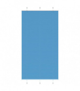 vidaXL Pleated Blind Blue 110x200 cm Fabric Width 109.4 cm Polyester