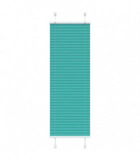 vidaXL Pleated Blind Petrol Green 40x100 cm Fabric Width 39.4 cm Polyester
