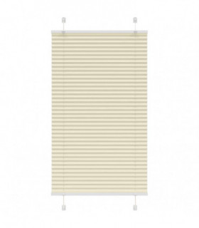 vidaXL Pleated Blind Cream 70x150 cm Fabric Width 69.4 cm Polyester