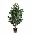 100cm Premium Artificial Ficus Twist Tree Multicolour Planter
