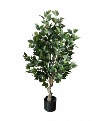 100cm Premium Artificial Ficus Twist Tree Multicolour Planter