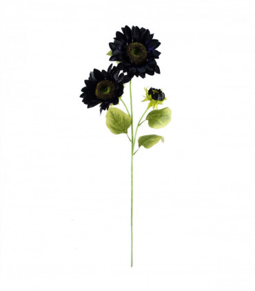 Purple Artificial Sunflower Arrangement Glass Vase - 100cm Height