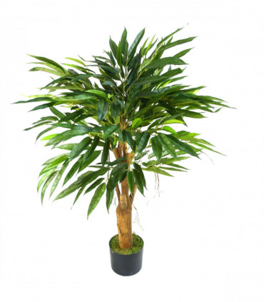 100cm Realistic Artificial Tree Longifolia Ficus Natural Trunk