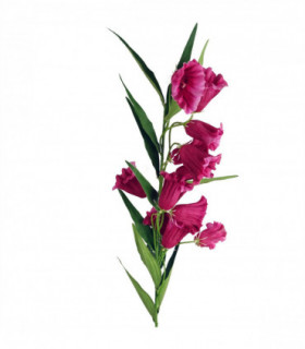 100cm Trumpet Artificial Flower Stem Fuchsia Pink