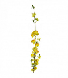 100cm Yellow Blossom Spray Stem