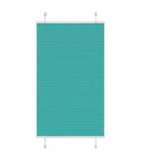 vidaXL Pleated Blind Petrol Green 75x100 cm Fabric Width 74.4 cm Polyester