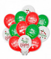 100pcs Christmas Party Balloons Decoration Set 12in Latex Xmas Balloons