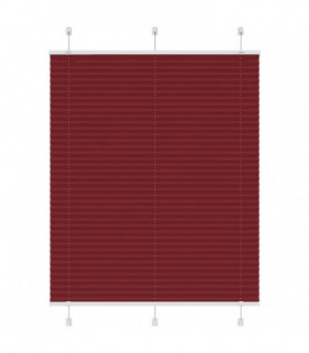 vidaXL Pleated Blind Bordeaux Red 105x150 cm Fabric Width 104.4 cm Polyester