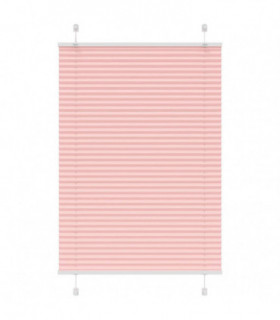 vidaXL Pleated Blind Pink 90x150 cm Fabric Width 89.4 cm Polyester