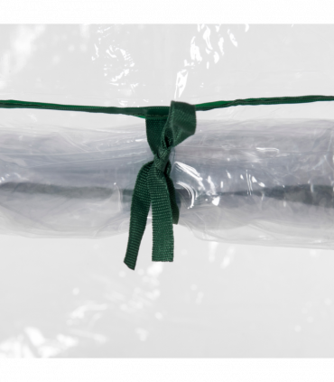 Greenhouse Steel PVC Green 100x50x150cm Outdoor Garden Tall Narrow Roll-up Door