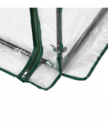 Greenhouse Steel PVC Green 100x50x150cm Outdoor Garden Tall Narrow Roll-up Door