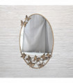 102CM OVAL METAL MIRROR