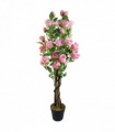 105cm Artificial Pink Rose Tree