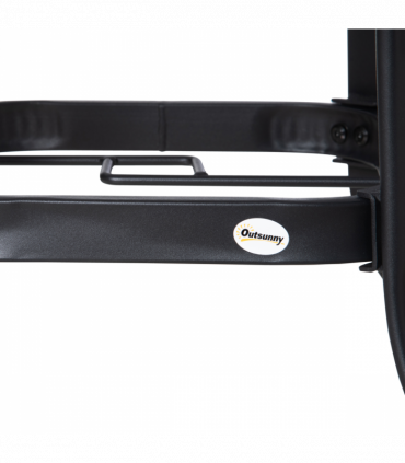 Garden Dining Table  Tempered Glass Top Steel Frame 106.5cm x 106.5cm x 71cm