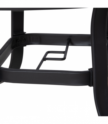Garden Dining Table  Tempered Glass Top Steel Frame 106.5cm x 106.5cm x 71cm