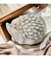 10CM CREAM CEMENT HEDGEHOG