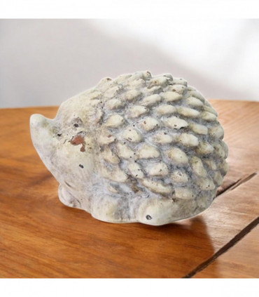10CM CREAM CEMENT HEDGEHOG