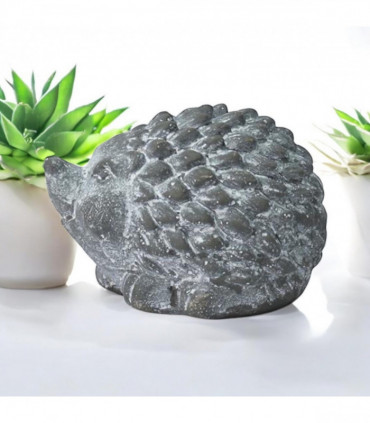 10CM GREY CEMENT HEDGEHOG