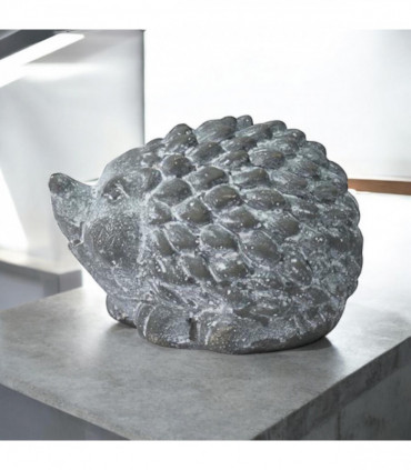 10CM GREY CEMENT HEDGEHOG