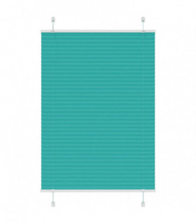 vidaXL Pleated Blind Petrol Green 95x150 cm Fabric Width 94.4 cm Polyester
