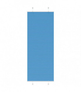 vidaXL Pleated Blind Blue 75x200 cm Fabric Width 74.4 cm Polyester