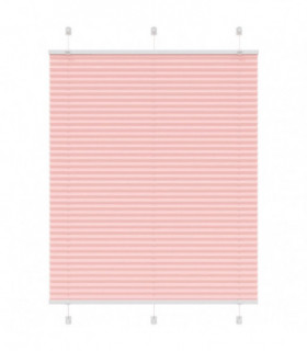 vidaXL Pleated Blind Pink 110x100 cm Fabric Width 109.4 cm Polyester