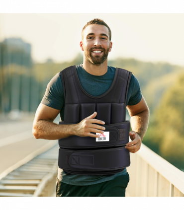 10KGS Adjustable Weight Vest Running Gym Training Weight Loss, Black