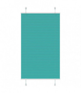 vidaXL Pleated Blind Petrol Green 70x100 cm Fabric Width 69.4 cm Polyester