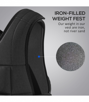 10KGS Adjustable Weight Vest Running Gym Training Weight Loss, Black