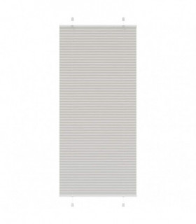 vidaXL Pleated Blind Light Grey 90x200 cm Fabric Width 89.4 cm Polyester