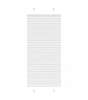 vidaXL Pleated Blind White 60x150 cm Fabric Width 59.4 cm Polyester