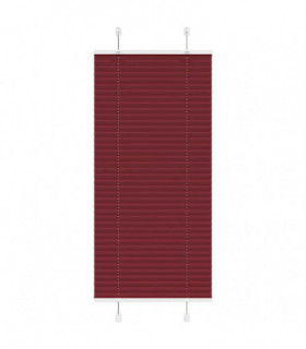 vidaXL Pleated Blind Bordeaux Red 60x100 cm Fabric Width 59.4 cm Polyester