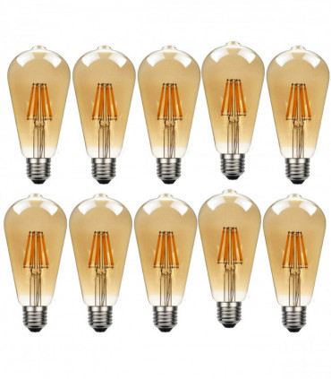 Light Bulb 10Pack E27 LED Edison