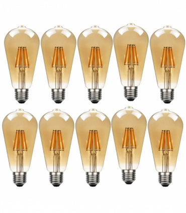 Light Bulb 10Pack E27 LED Edison
