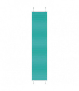 vidaXL Pleated Blind Petrol Green 50x200 cm Fabric Width 49.4 cm Polyester