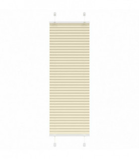 vidaXL Pleated Blind Cream 45x150 cm Fabric Width 44.4 cm Polyester