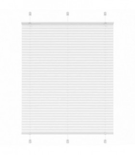 vidaXL Pleated Blind White 110x150 cm Fabric Width 109.4 cm Polyester