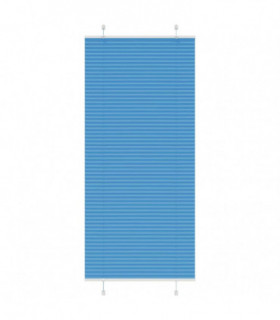 vidaXL Pleated Blind Blue 85x200 cm Fabric Width 84.4 cm Polyester