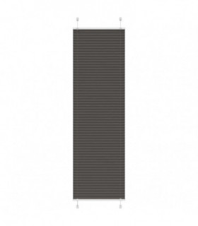 vidaXL Pleated Blind Black 65x200 cm Fabric Width 64.4 cm Polyester