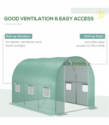 10x7ft Greenhouse Replacement Cover Winter