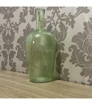 11" GLASS DECORATIVE VASE-RECYCLE GREEN